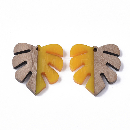 Resin & Walnut Wood Pendants RESI-S358-24F-1