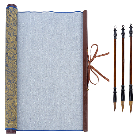1Pc Polyester & Plastic & Alloy Chinese Calligraphy Brush Water Writing Magic Cloth AJEW-PH0008-93A-1