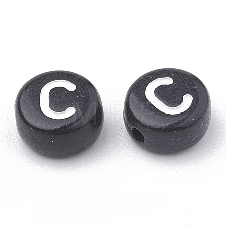 Opaque Acrylic Beads SACR-N002-02C-1