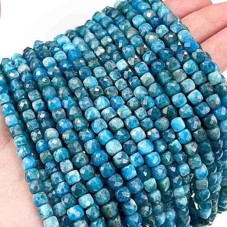Natural Apatite Beads Strands G-E560-A07-4mm-A-1