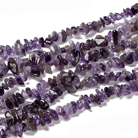 Natural Amethyst Beads Strands Z0RRN-1