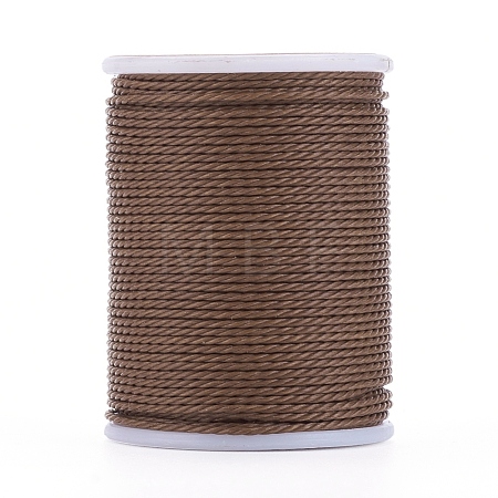 Round Waxed Polyester Cord YC-G006-01-1.0mm-03-1