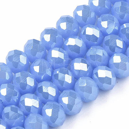 Electroplate Glass Beads Strands EGLA-A034-J2mm-A02-1