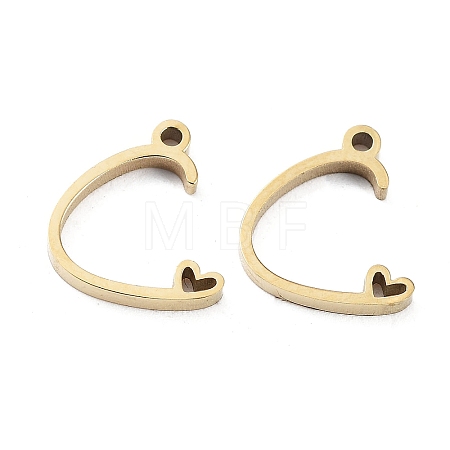 304 Stainless Steel Charms STAS-M327-02G-C-1