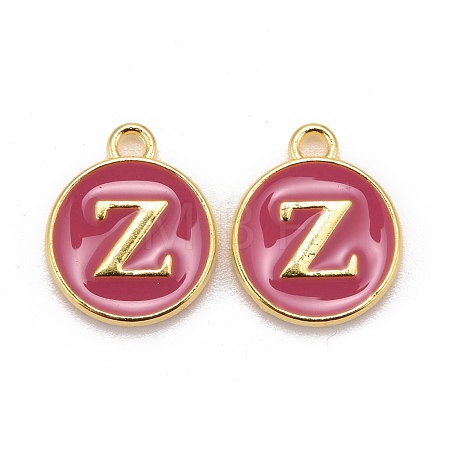 Golden Plated Alloy Enamel Charms X-ENAM-S118-08Z-1