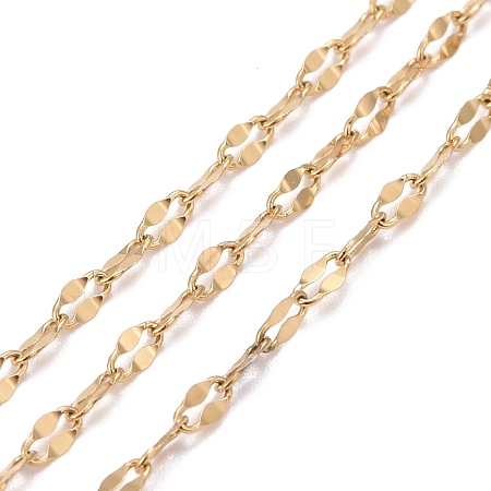 3.28 Feet PVD Vacuum Plating 304 Stainless Steel Dapped Chains X-CHS-F011-15B-G-1
