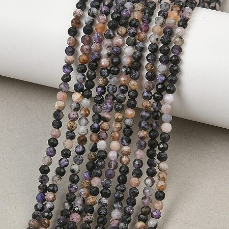 Natural Charoite Beads Strands GG-CBA1497-A01-3mm-1
