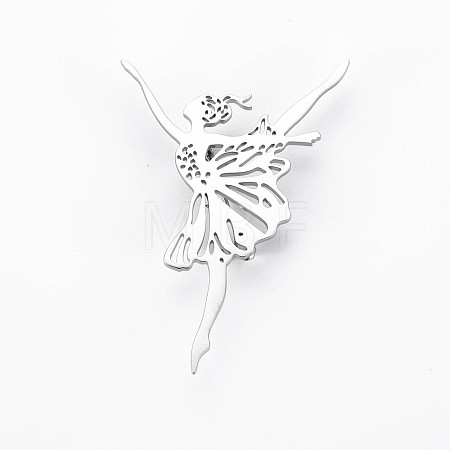 Non-Tarnish Dancer Brooch JEWB-N007-001P-FF-1
