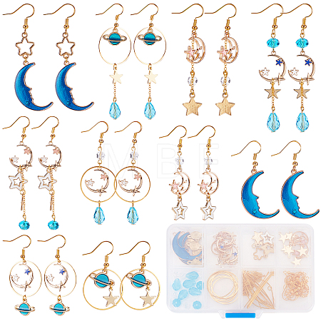 DIY Planet Earring Making Kit DIY-SC0020-17-1