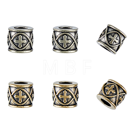 Brass European Beads KK-HS0002-26C-1