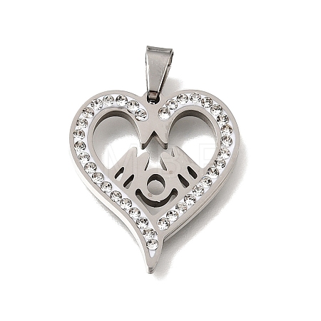 Mother's Day 201 Stainless Steel Pendants SA-CBA5D64-01P-1