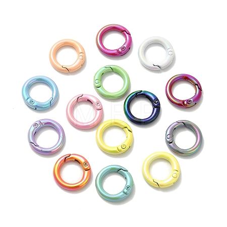 Spray Painted Alloy Spring Gate Ring PALLOY-H131-10-1