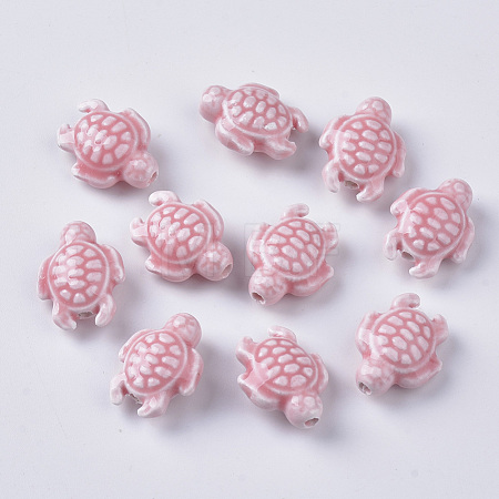Handmade Porcelain Beads X-PORC-T005-001G-1