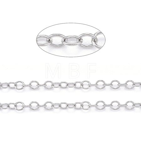 Tarnish Resistant 304 Stainless Steel Rolo Chains CHS-F011-08B-P-1