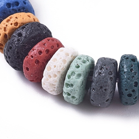 Natural Lava Rock Beads Strands X-G-L546-B-01-1