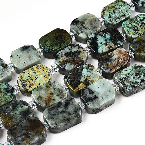 Natural African Turquoise(Jasper) Beads Strands G-T138-16-1