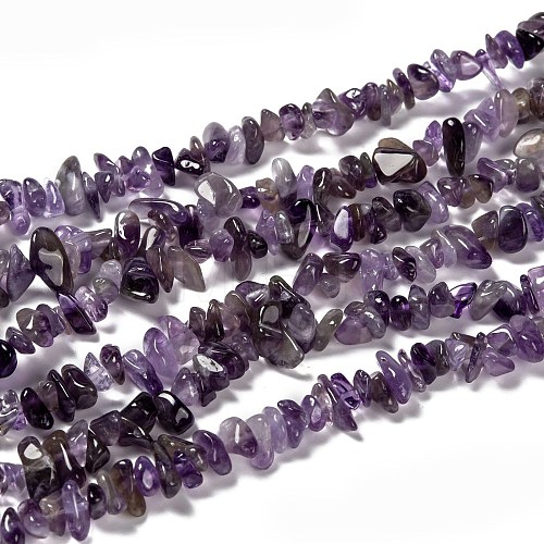 Natural Amethyst Beads Strands Z0RRN-1