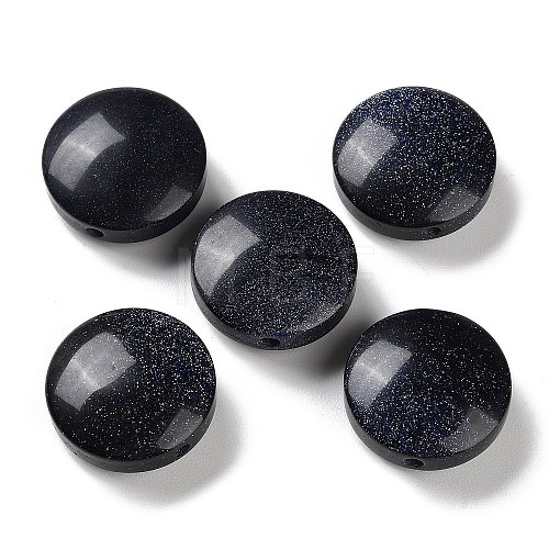 Synthetic Blue Goldstone Beads G-G104-02A-1