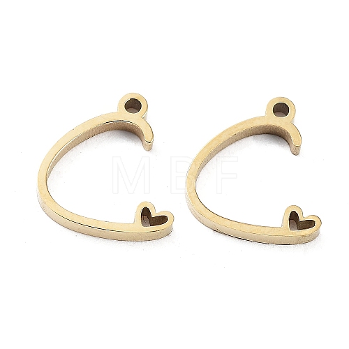 304 Stainless Steel Charms STAS-M327-02G-C-1