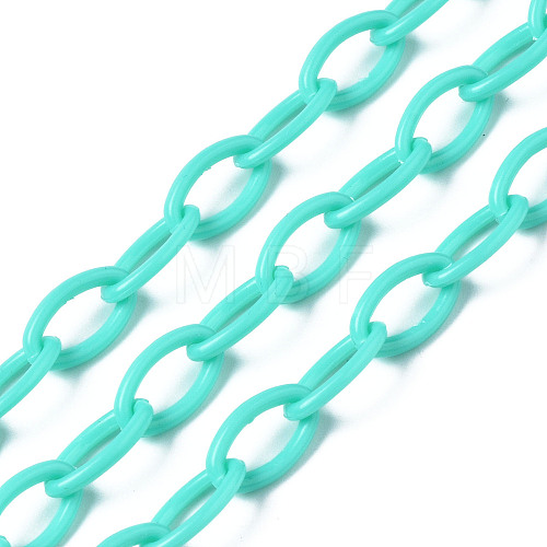 Handmade Opaque Acrylic Cable Chains KY-N014-001E-1