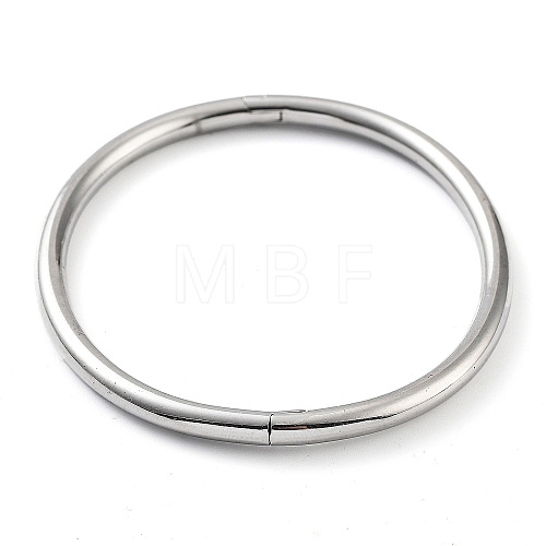 201 Stainless Steel Hinged Bangle STAS-Z057-01G-1