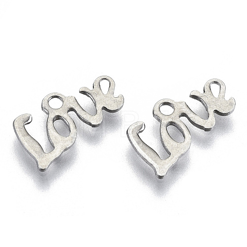 Valentine's Day 201 Stainless Steel Charms STAS-R116-059-1