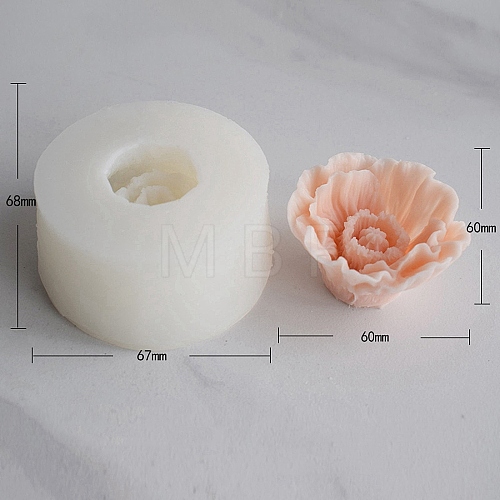 DIY Valentine's Day Flower Scented Candle Food Grade Silicone Molds PW-WG33161-16-1