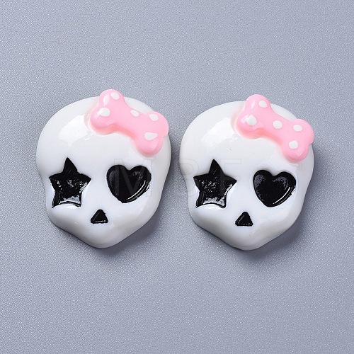 Halloween Theme Opaque Resin Cabochons RESI-D0003-02-1