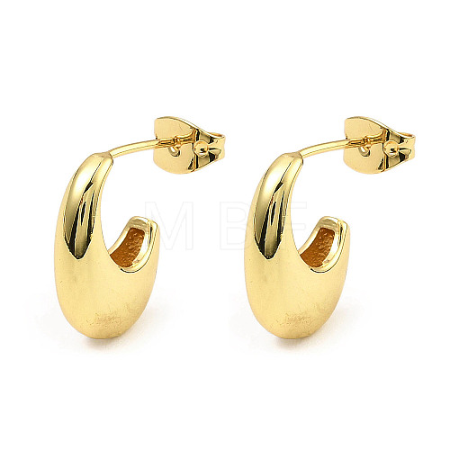 Brass Teardrop Stud Earrings EJEW-K254-04G-1