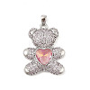 Brass Micro Pave Cubic Zirconia Pendants KK-P300-03P-02-1