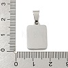 Vacuum Plating 304 Stainless Steel Pave Natural White Shell Pendants STAS-S130-03P-O-3