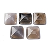 Natural Gray Agate Cabochons G-K348-05-1