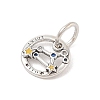 Luminous 925 Sterling Silver Rhinestone Constellation Charms STER-H114-01AS-08-2