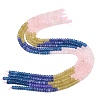 Natural Quartz Crystal & Rose Quartz & Dyed White Jade Beads Strands G-Z135-C10-3