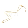 Brass Initial Pendant Necklaces NJEW-JN03330-02-2