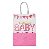 Baby Girl Shower Printed Paper Gift Bags with Handles CARB-F014-01B-3