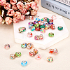  60Pcs 15 Colors Transparent Resin European Rondelle Beads RPDL-TA0001-05-5