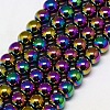 Electroplate Non-magnetic Synthetic Hematite Beads Strands G-J169A-2mm-05-1