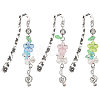 3Pcs 3 Colors Zinc Alloy Hook Bookmarks AJEW-GL0003-53-1