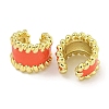 Brass with Enamel Cuff Earrings EJEW-C104-079B-01-2