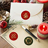 Christmas Theme 6Pcs  Brass Wax Seal Stamp Head AJEW-CP0001-87A-3