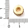 Brass Micro Pave Cubic Zirconia European Beads CU-CBA0A9C-08G-A-3