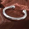 304 Stainless Steel Cuff Bangles BJEW-S161-07P-3