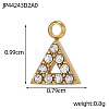 304 Stainless Steel Pendants STAS-OY012-71G-2