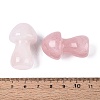 Natural Rose Quartz Mushroom Display Decorations G-Q602-03Q-3