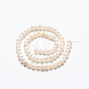 Natural Cultured Freshwater Pearl Beads Strands PEAR-L001-F-08-4