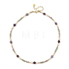 Gemstone & Natural Cultured Freshwater Pearl Beads Necklaces for Women NJEW-JN06518-03-3