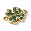 Brass Micro Pave Cubic Zirconia Charms KK-I276-44G-2