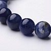 Natural Sodalite Beaded Stretch Bracelets BJEW-F203-05-2