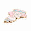 Alloy Enamel Pendants ENAM-M055-18G-3